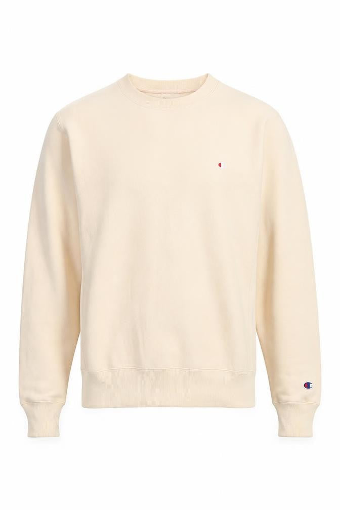 Mens UK S Regular Champion Beige Pullover Sweatshirt