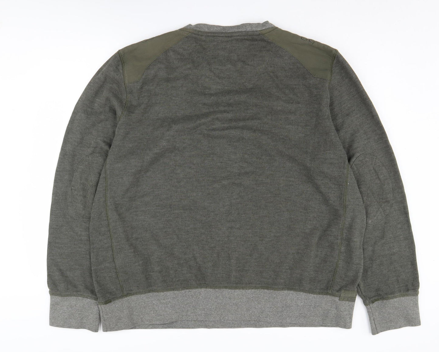 Next Men's Green 2XL Henley Jumper, V-Neck, Casual Wear