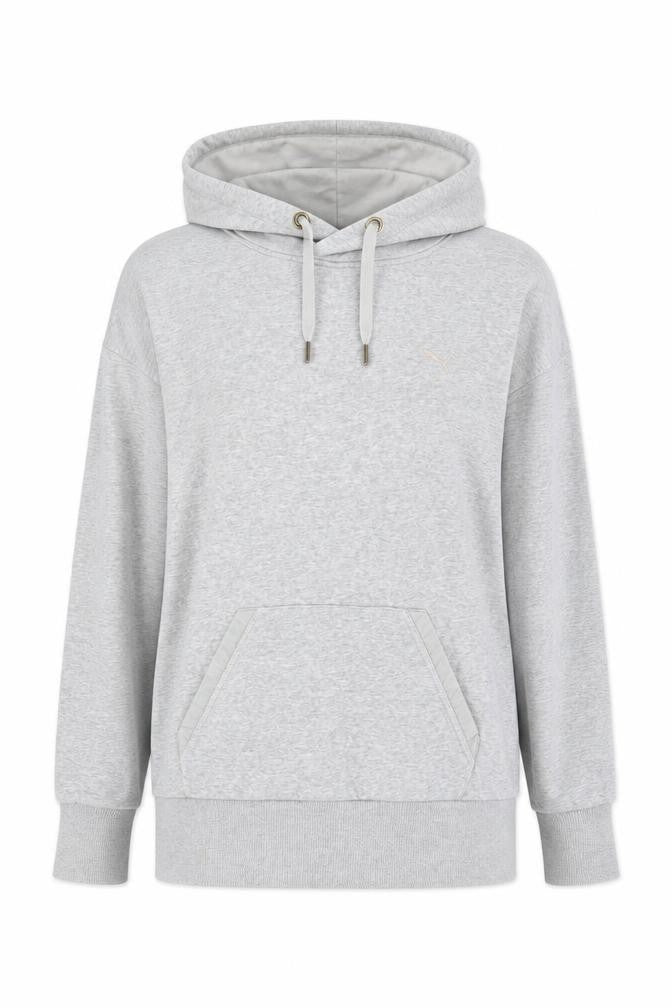 Womens UK 12 Regular PUMA Grey Pullover Hoodie
