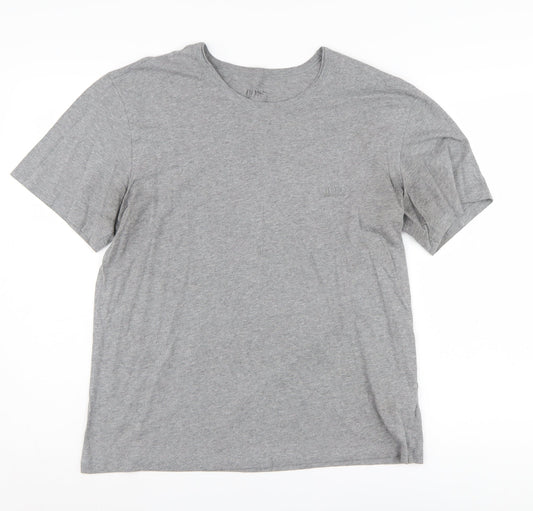 BOSS Grey Men's Crew Neck T-Shirt - Size L