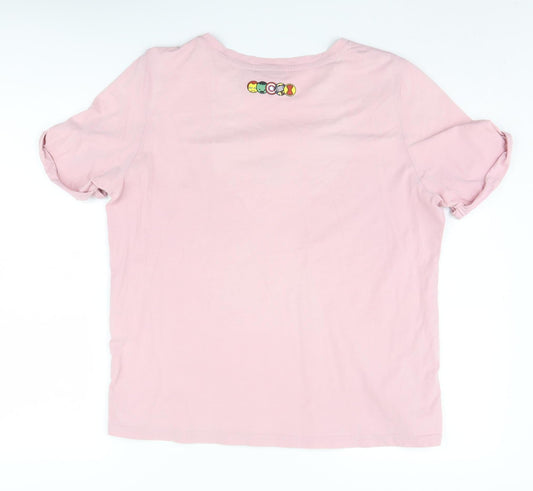 Marvel Women's Pink XL T-Shirt with Embroidery