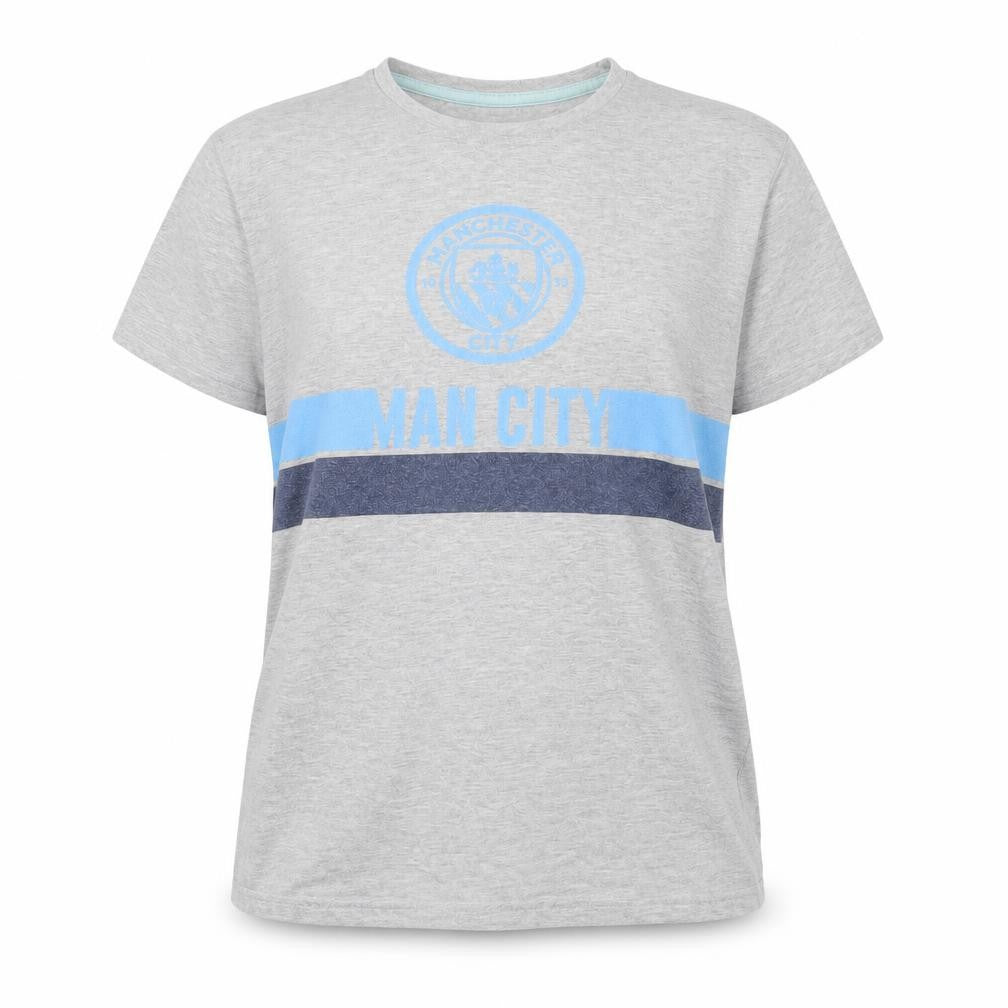 Manchester City Kids Grey Jersey T-Shirt, Medium