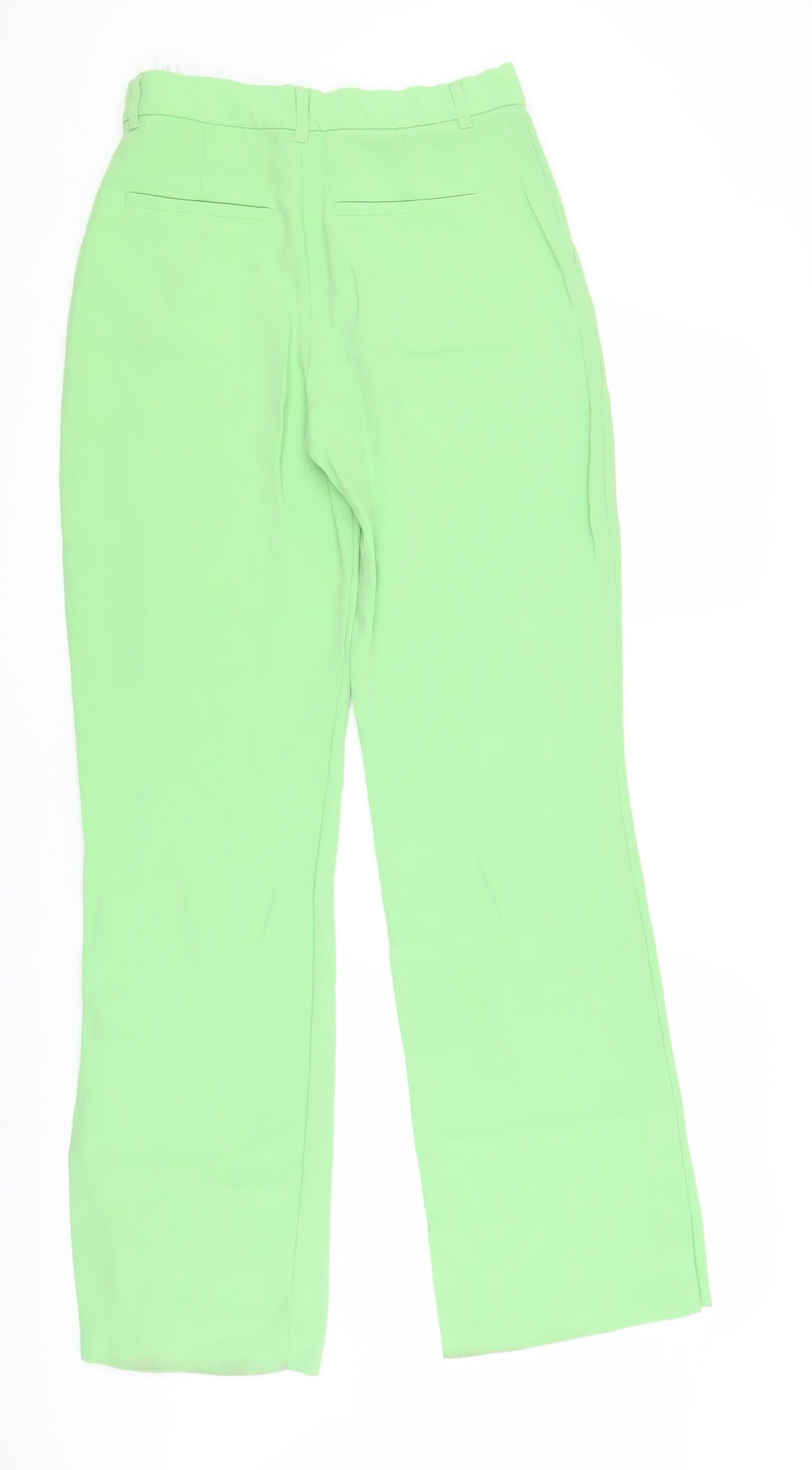 Zara Women's Green Dress Pants Size 6 Straight Leg