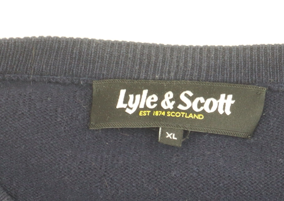 Lyle & Scott Men's Blue XL Pullover Jumper