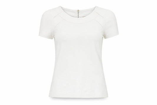 Womens UK Size XS Banana Republic White Polyester Blend T-Shirt