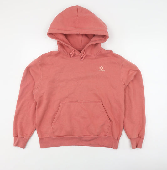 Converse Unisex Pink Pullover Hoodie S