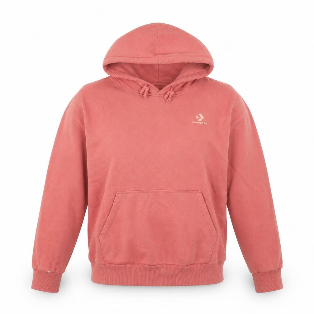Unisex Adults UK S Regular Converse Pink Pullover Hoodie