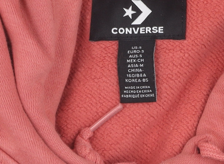 Converse Unisex Pink Pullover Hoodie S