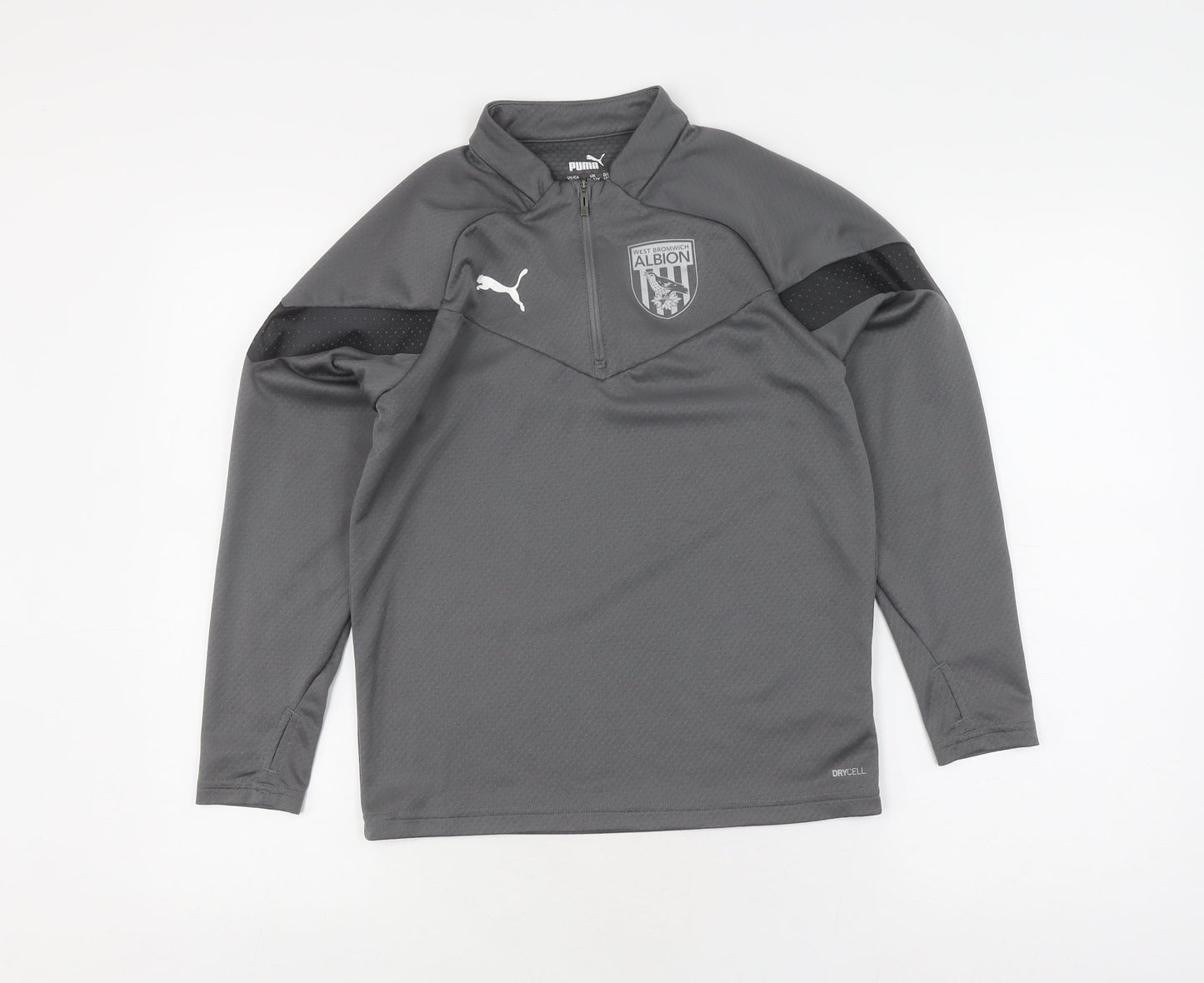 Puma Boys Grey Training Pullover, 11-12 Years, Long Sleeve