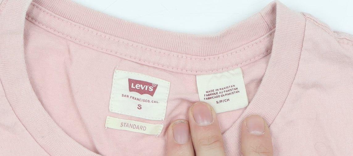 Levi's Pink Women's Basic T-Shirt, Size S, Casual Wear