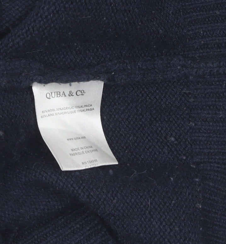 Quba & Co. Men's XL Blue Wool Pullover Jumper