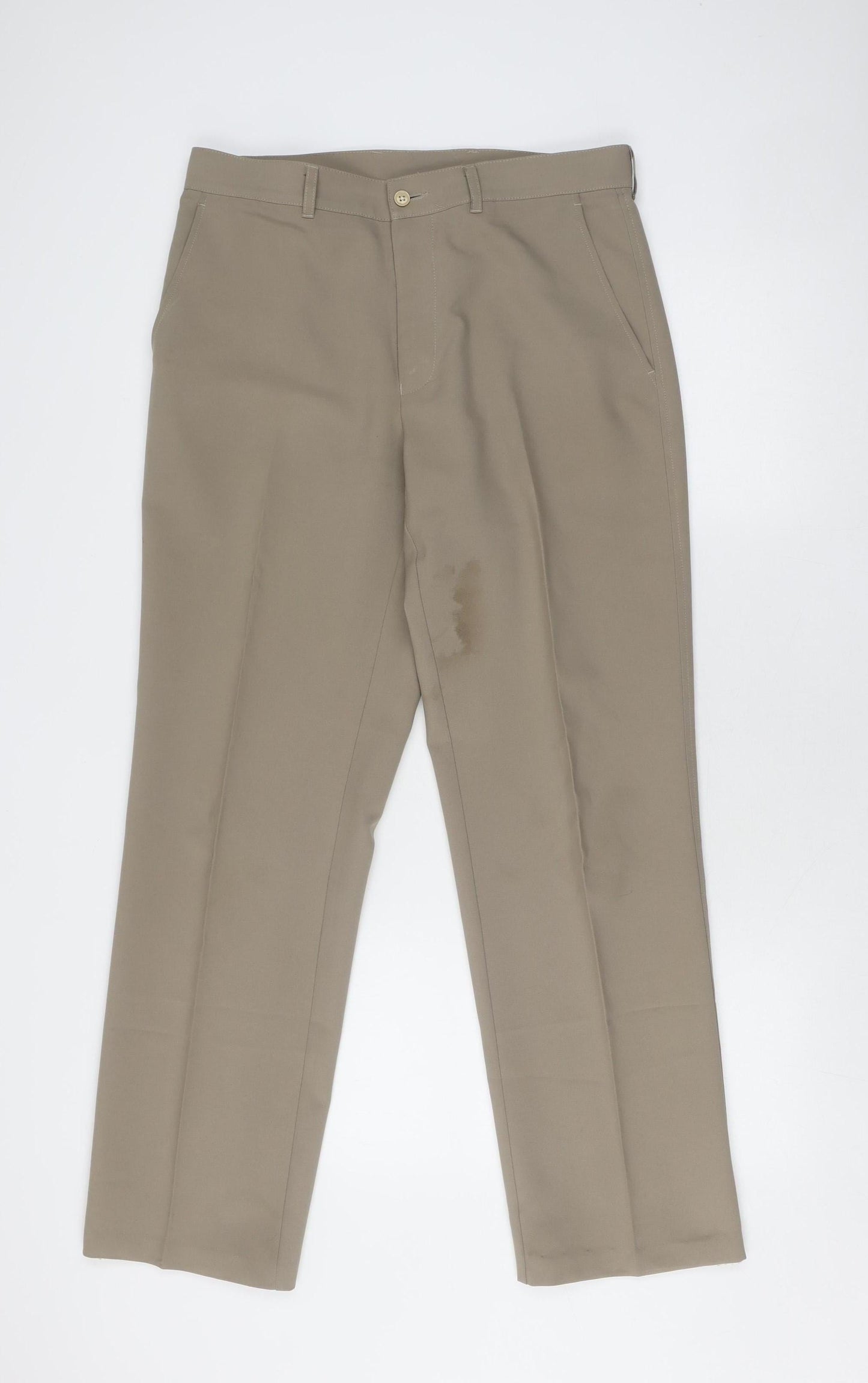 Marks and Spencer Beige Dress Pants, Size 32, Women