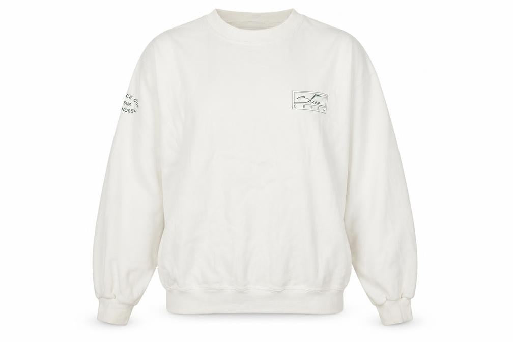 Super Womens Flag White Pullover Sweatshirt XL