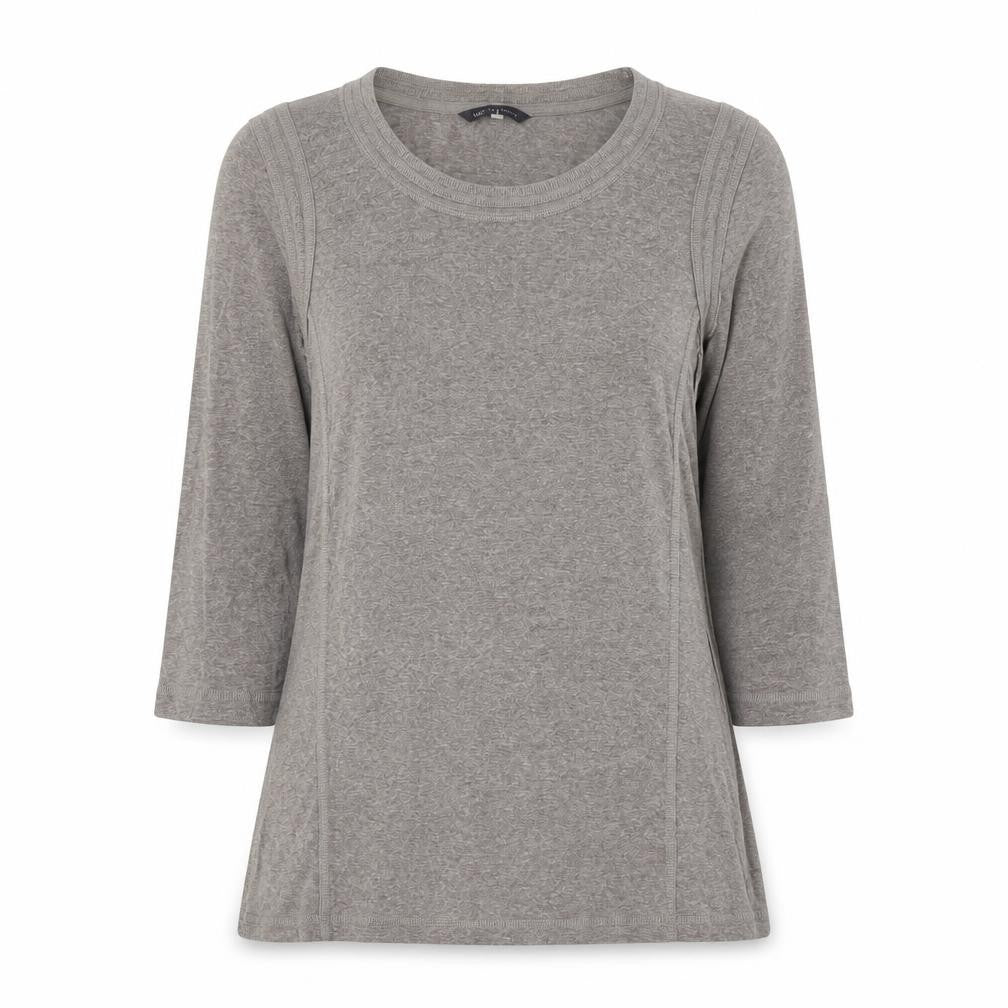 Marks and Spencer Women's Grey 3/4 Sleeve Top, Size 12