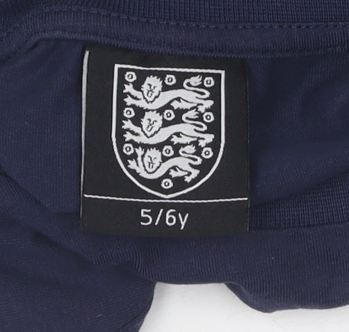 George Boys Blue 5-6 T-Shirt, England Football Design