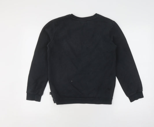 Puma Boys Black Graphic Pullover Sweatshirt 13-14 Years