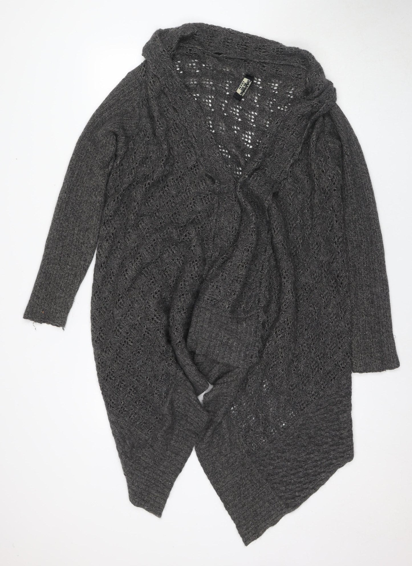 AllSaints Women's Grey Cardigan, Size 12, Regular Fit