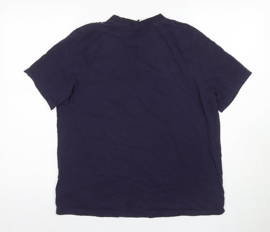 Donnay Men's Blue Crew Neck T-Shirt XL Jersey