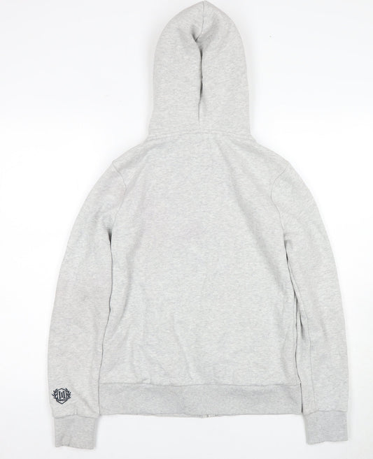 Superdry Women's Grey Full Zip Hoodie Size 8