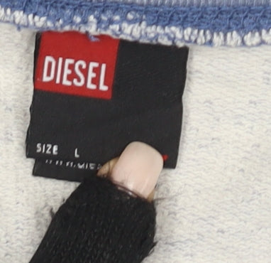 Diesel Men's Blue Full Zip Hoodie Size L