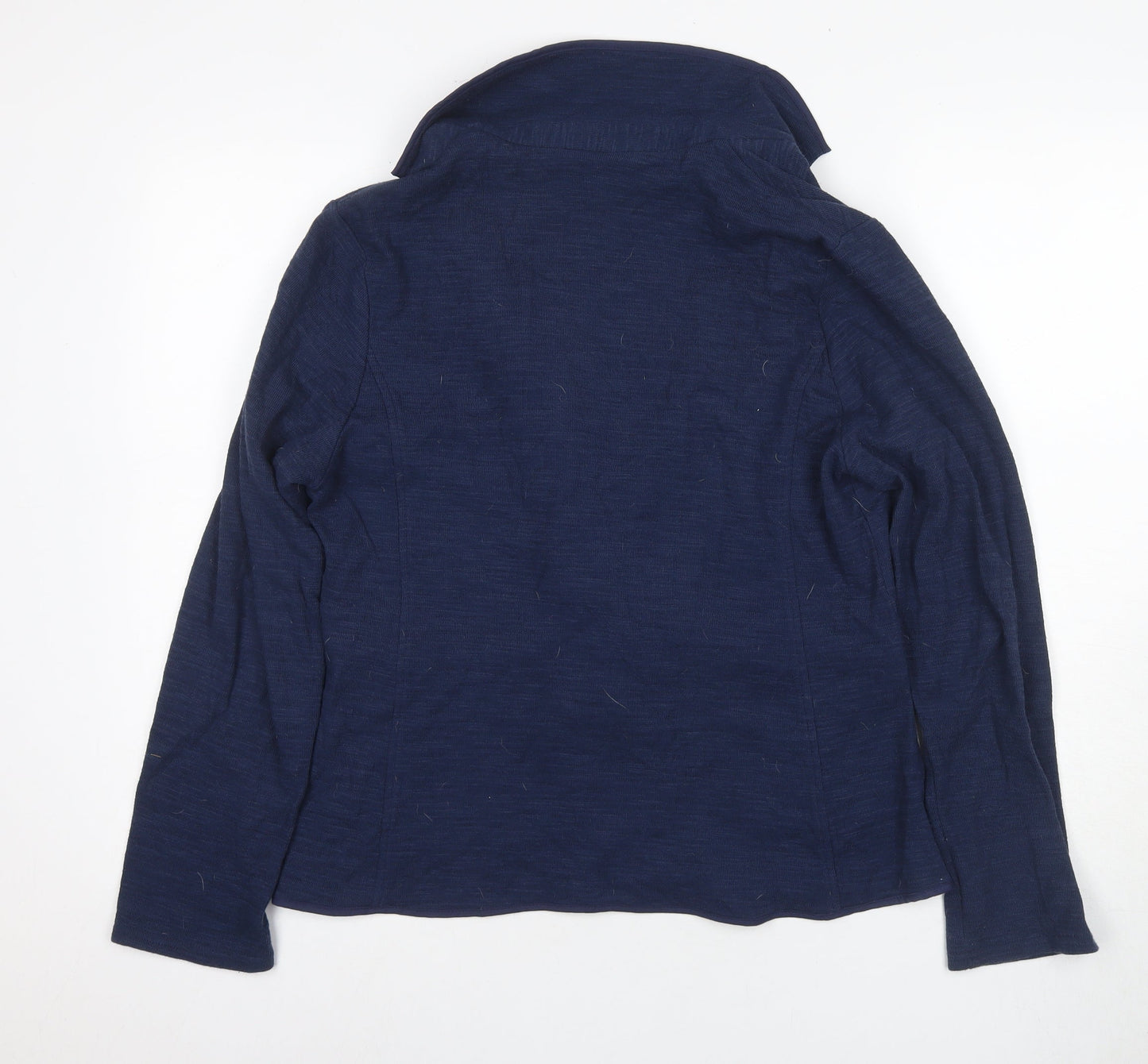 New Look Women's Blue Size 16 Button Knit Jumper