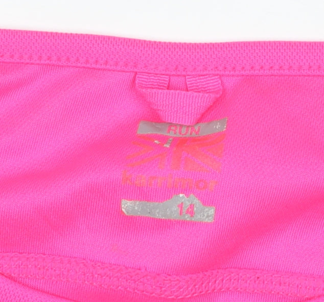 Karrimor Women's Pink/Black Run Top Long Sleeve Size 14