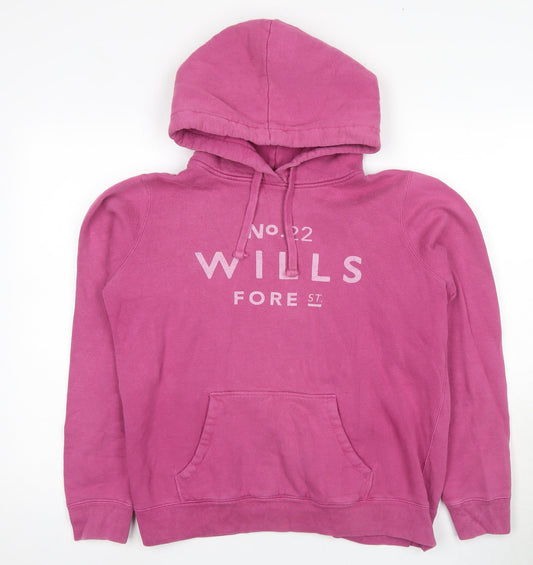 Jack Wills Women's Pink Pullover Hoodie Size 12