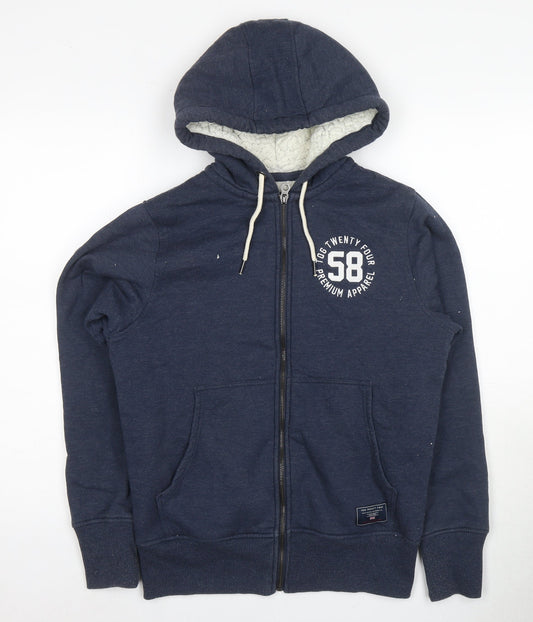 TOG Twenty Four Men's Blue S Full Zip Hoodie