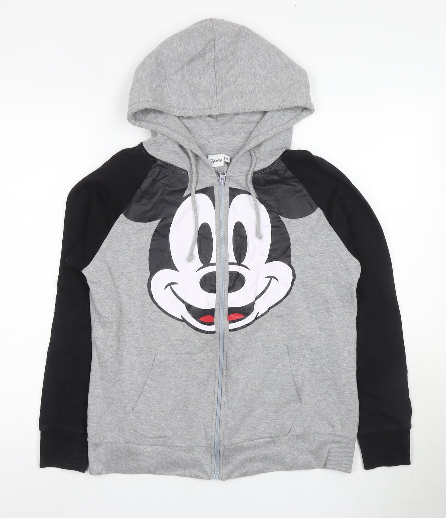 Disney Women’s Grey Full Zip Hoodie Size 12