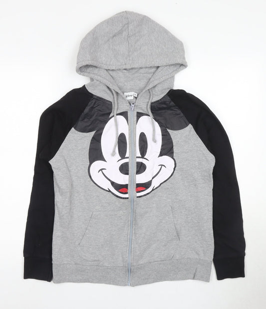Disney Women’s Grey Full Zip Hoodie Size 12