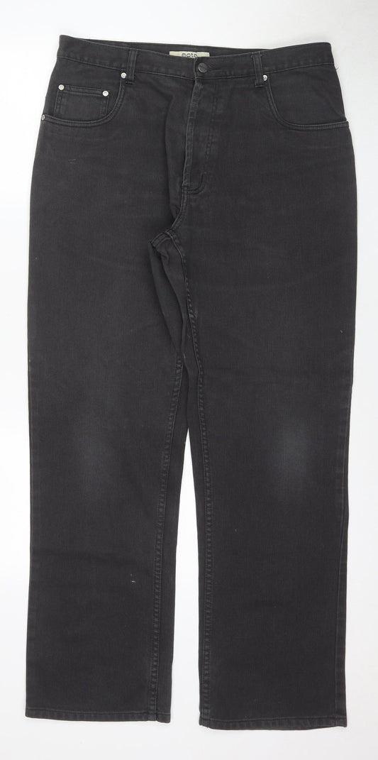 MOTO Men's Grey Straight Leg Jeans Size 36R