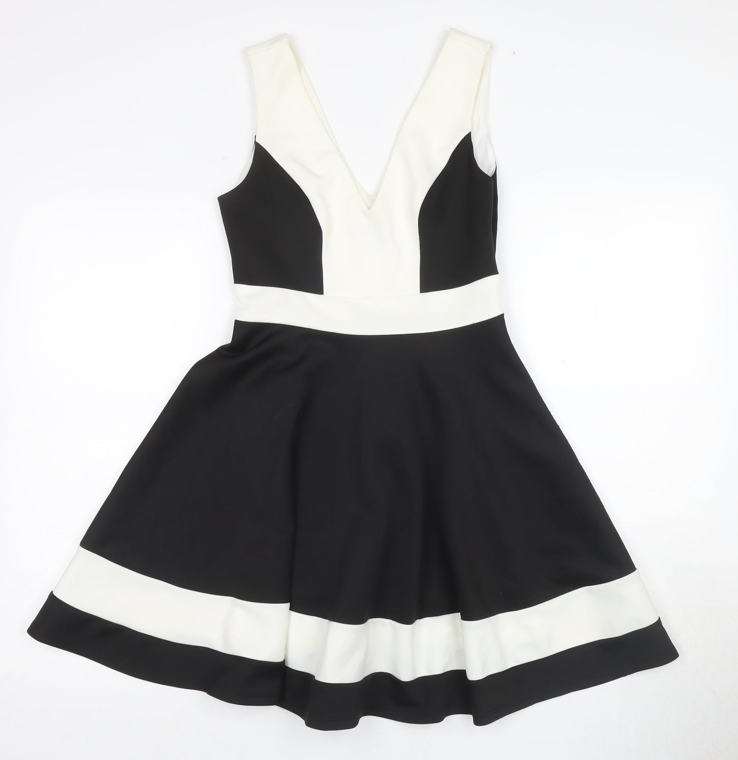 Lipsy Women's Black Fit & Flare Dress Size 8