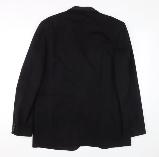 Atkinsons Men's Black Blazer, 40 Regular Shawl Lapel