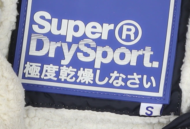 Superdry Unisex Blue Puffer Jacket Size S Winter