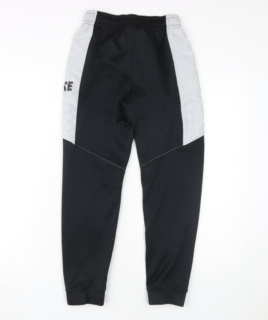 Nike Boys Black Jogger Trousers - Size L, Elastic Waist, Pockets