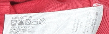 Maine New England Red Cotton T-Shirt, Size 24, Women’s Casual