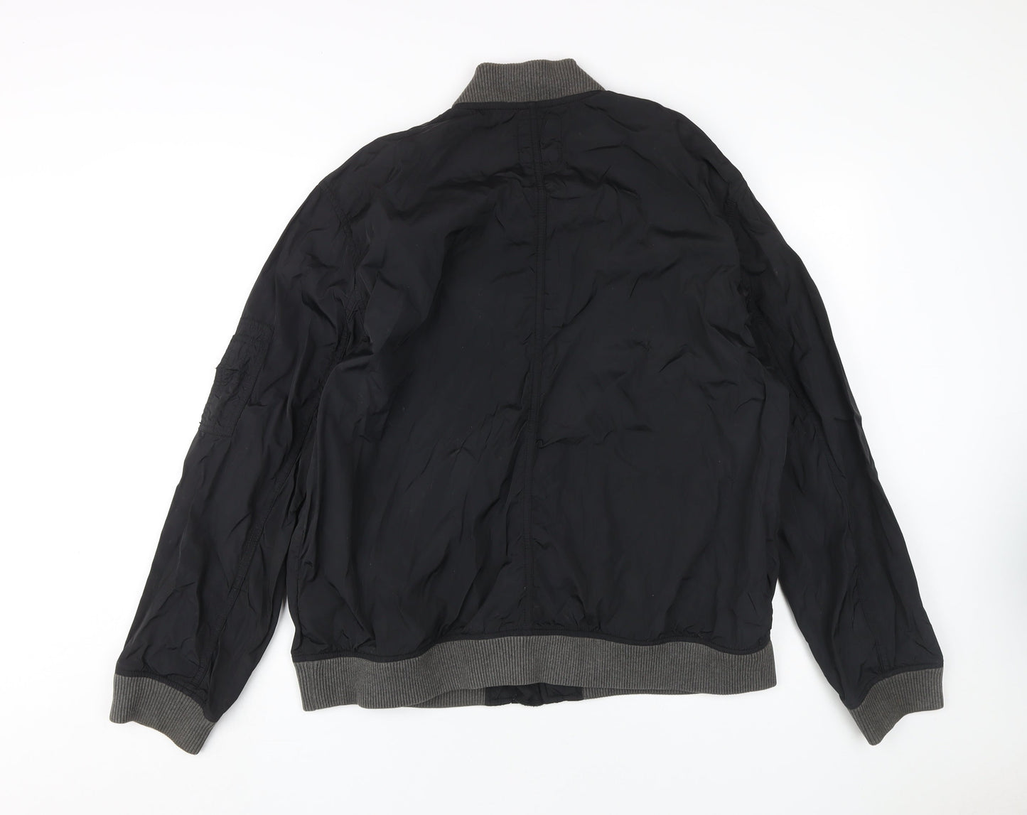 GAP Men's Black Bomber Jacket XL, Casual Zipped