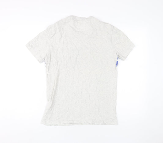 GAP Men's White XS Striped Cotton T-Shirt
