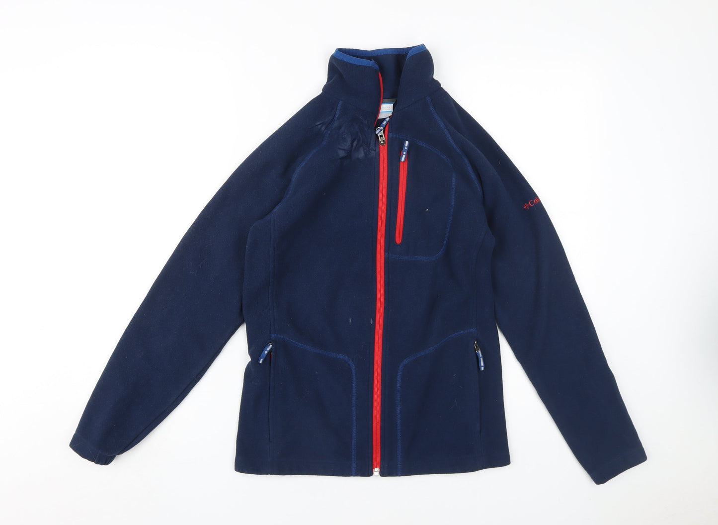 Columbia Boys Blue Fleece Jacket - Large, Full Zip, Casual Wear