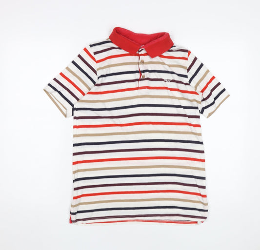 American Eagle Women's Multicoloured Polo Shirt S
