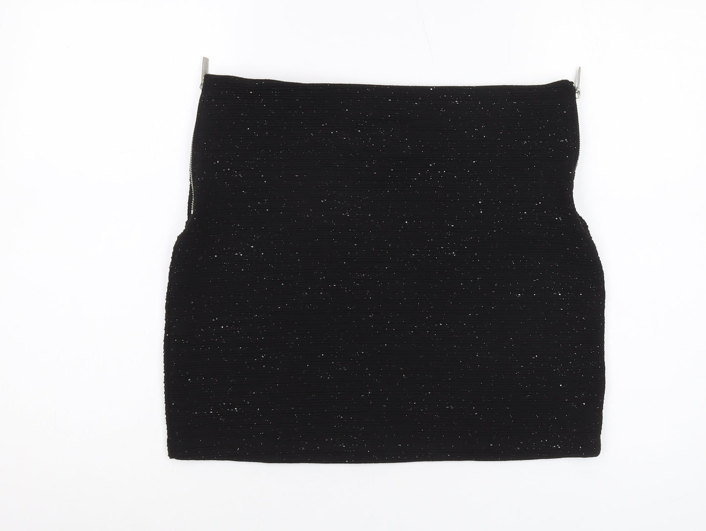 Superdry Women's Black Glitter Pencil Skirt - Large