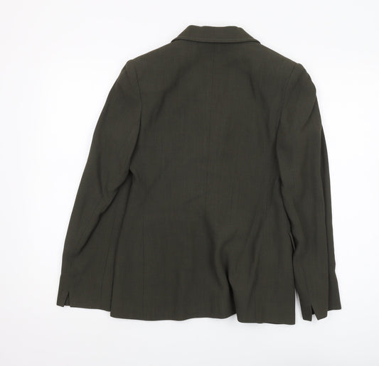 Laura Ashley Women's Green Suit Jacket Size 10 Petites