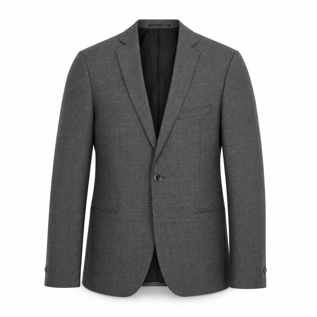 Mens 36 Chest Regular T.M.Lewin Grey Two-Button Blazer