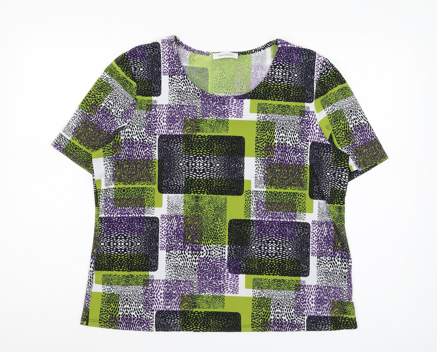 Womens UK Size M Windsmoor Multicoloured Polyester Blend T-Shirt