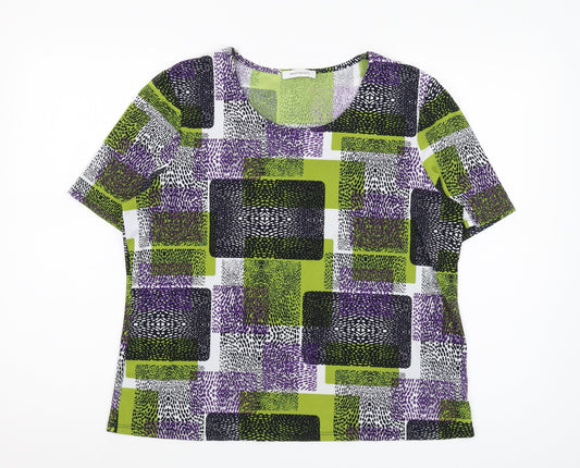 Windsmoor Women's Multicoloured Geometric T-Shirt M