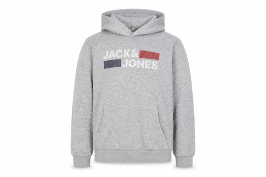 Mens UK M Regular JACK & JONES Grey Pullover Hoodie