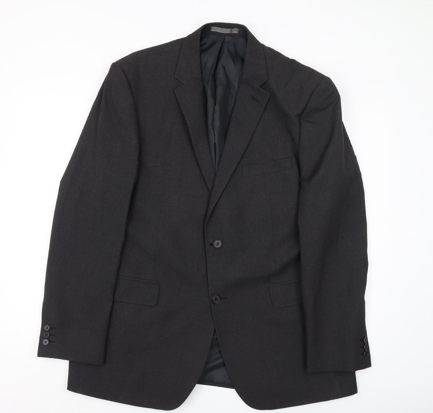 Thomas Nash Men's Black Regular Fit Blazer, Size 44R