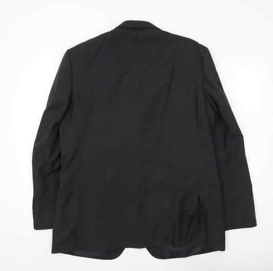 Thomas Nash Men's Black Regular Fit Blazer, Size 44R