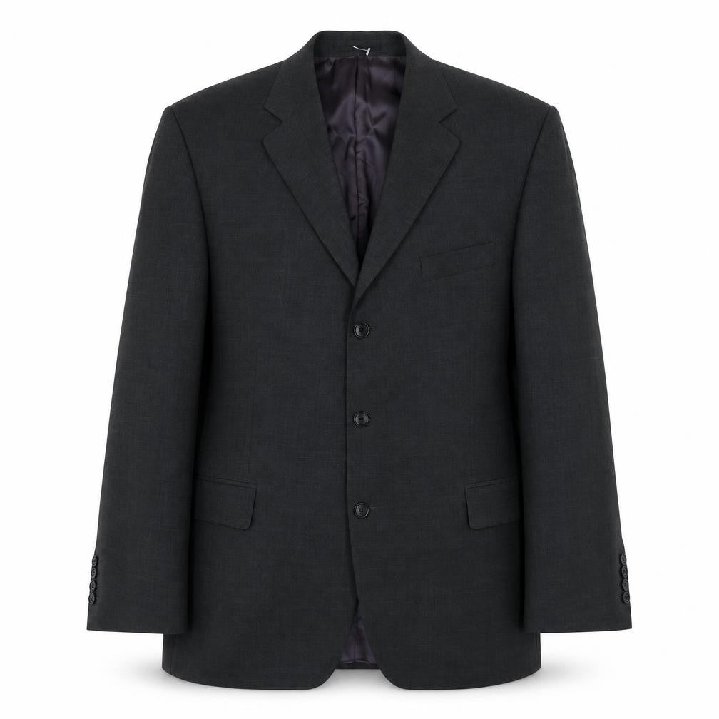 Mens 46 Chest Regular Magee Black Three-Button Blazer