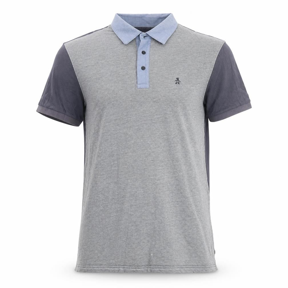 Penguin Men's Grey LT Cotton Polo Shirt